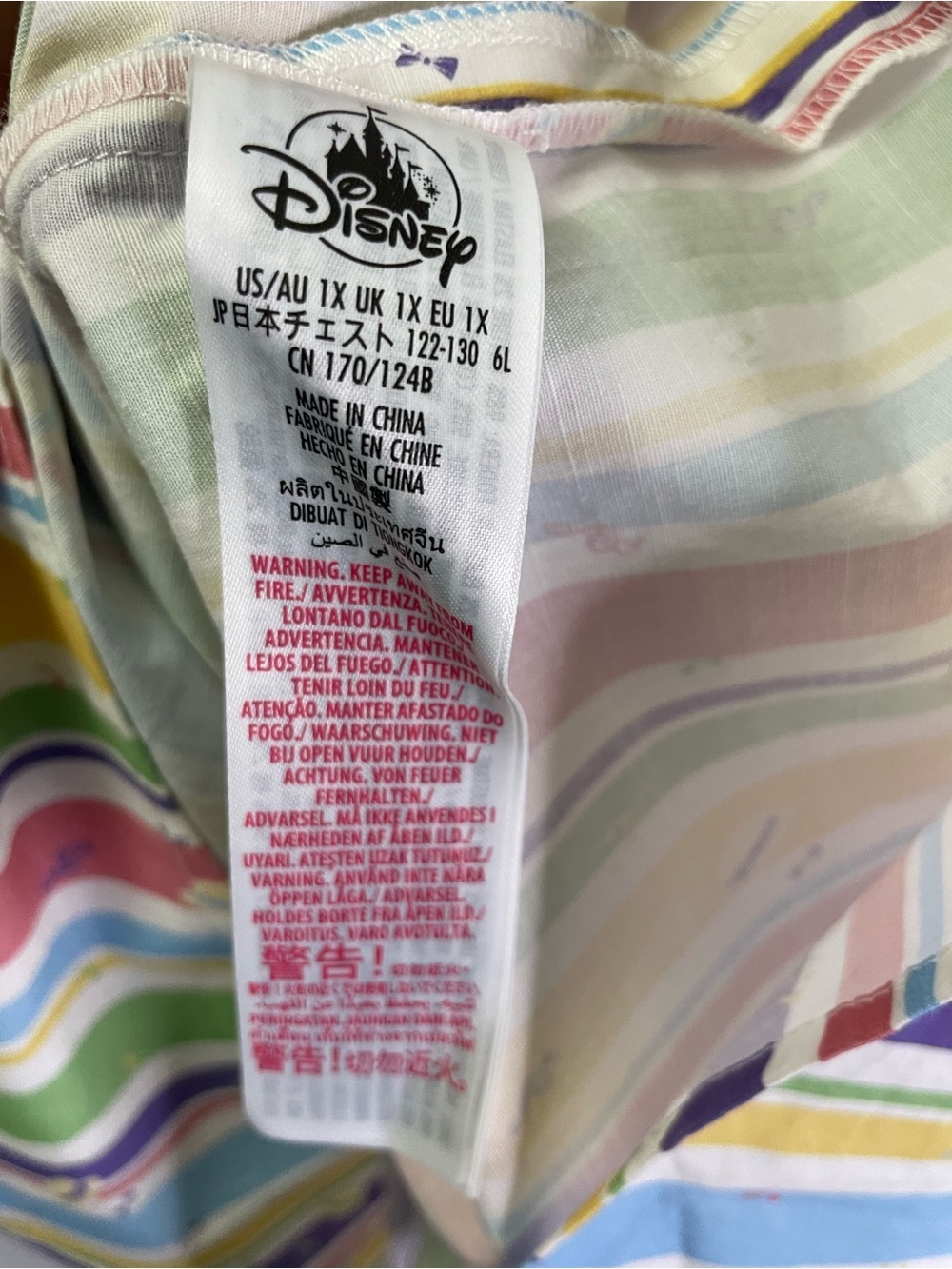 The Dress Shop Disney Dapper Dans Rainbow Striped Dress 1X - Picture 9 of 14